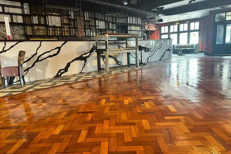 Restored floor in a Pub