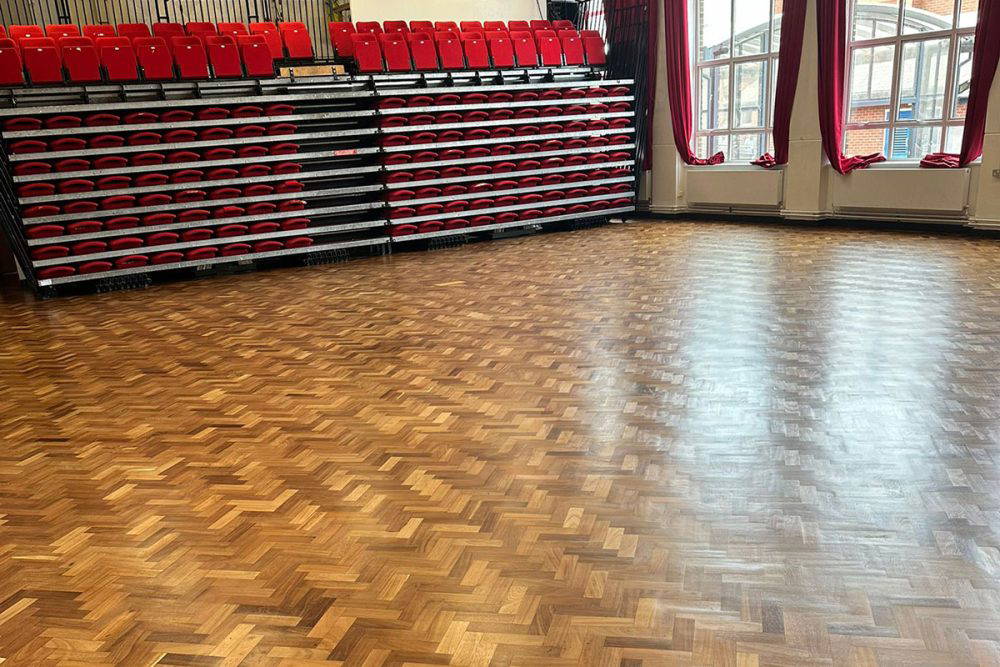 Beautifully restored parquet floor