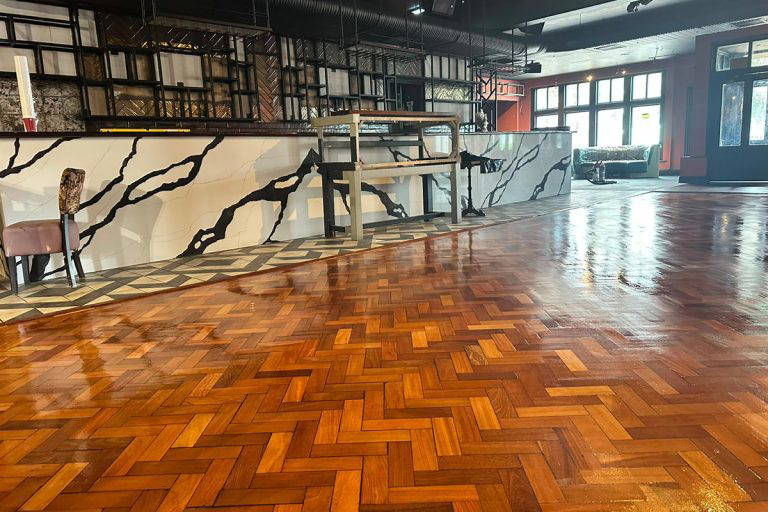 Restored floor in a Pub